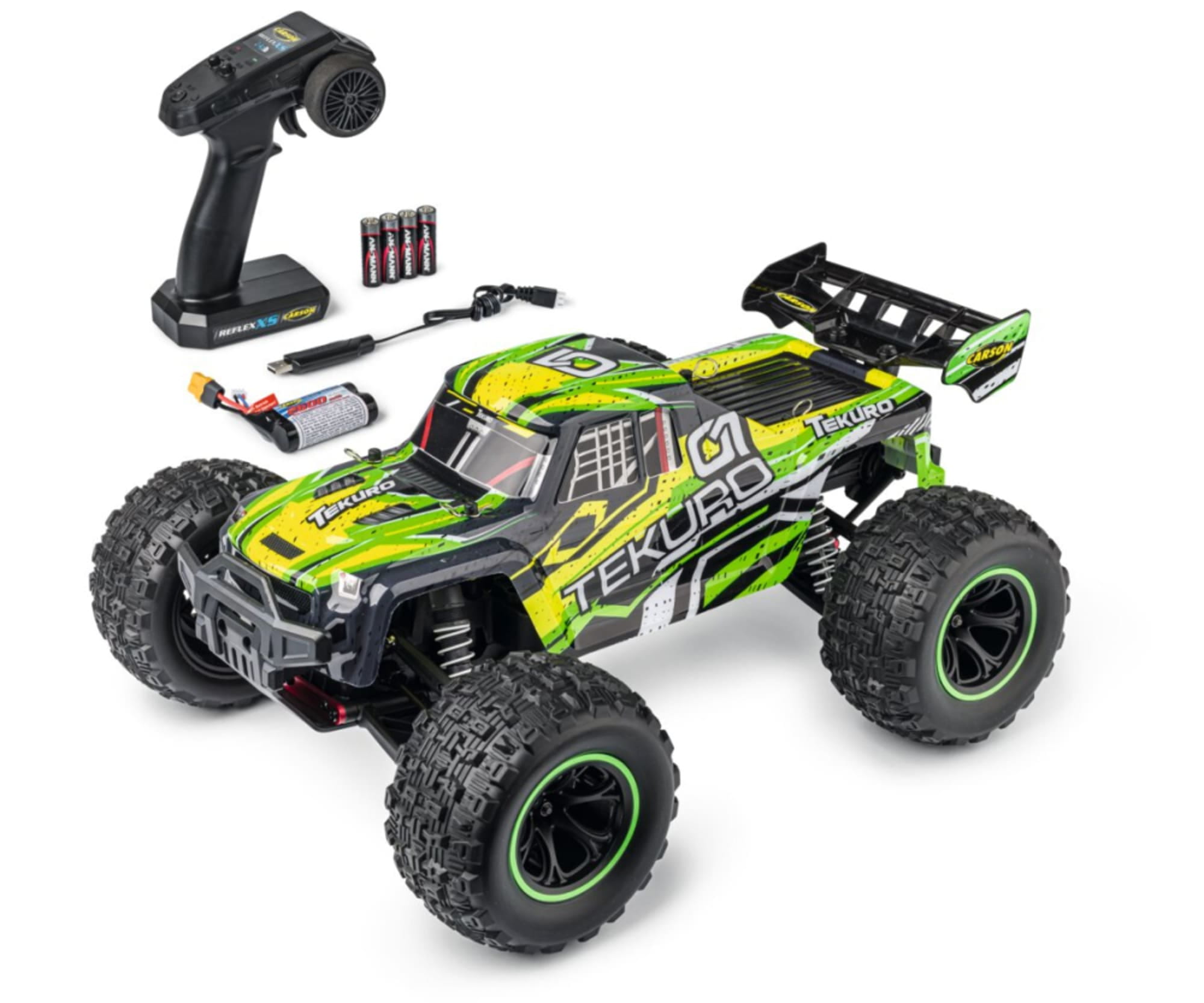 Carson 1_10 RC XS Tekuro 100% RTR grau_gruen - ferngesteuertes RC Modell