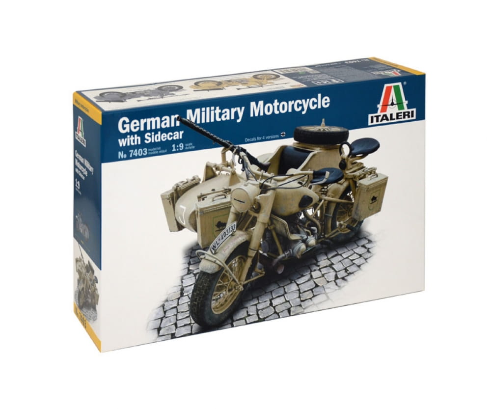 Italeri 1:9 Deut.Militärmotorrad mit Seitenwagen Italeri 1:9 Deut.Militärmotorrad mit Seitenwagen