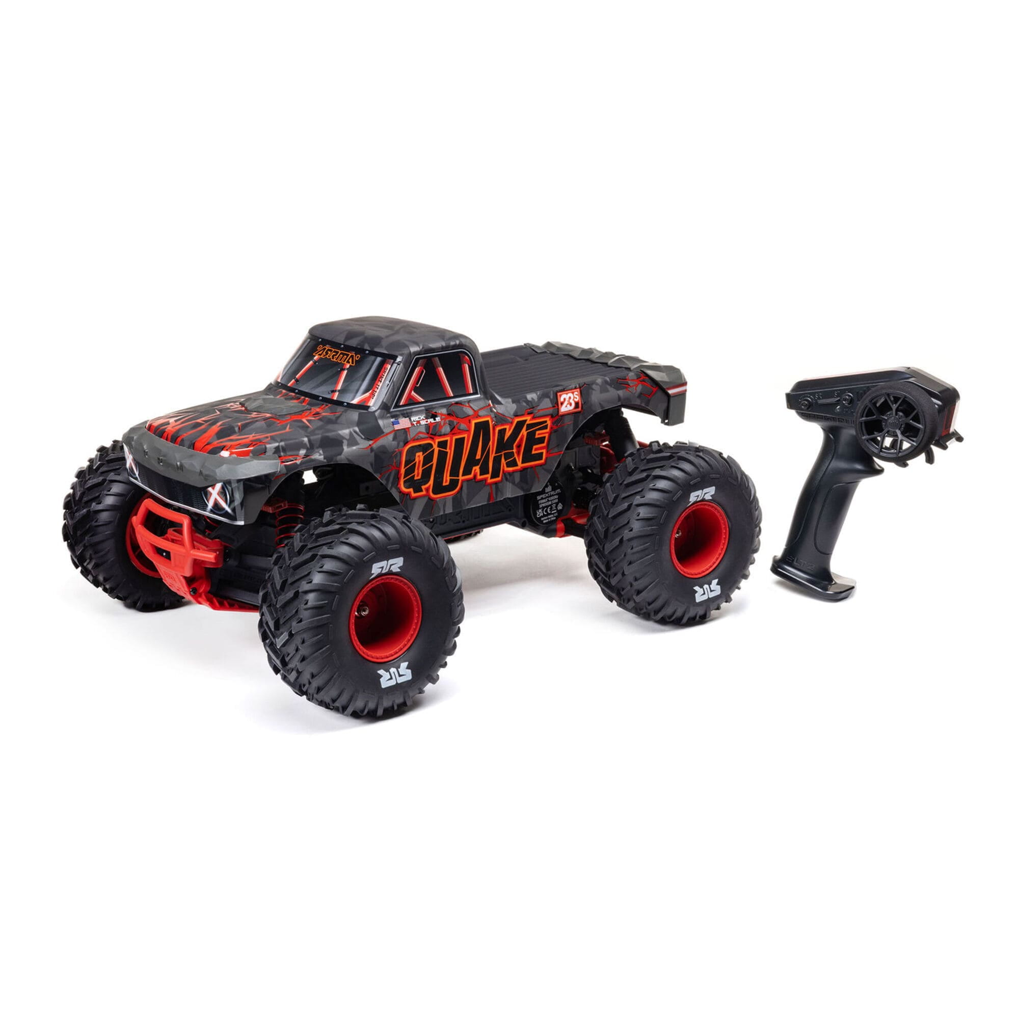 ARRMA QUAKE 223S DSC 2WD RTR Brushless Monster Truck in Rot