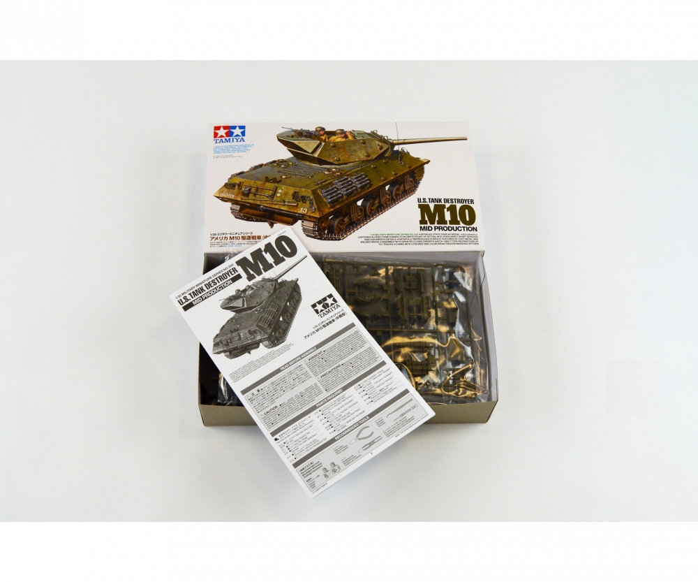 Tamiya US Panzerjäger M10 (3) Mittl. Prod. 1:35 Plastik Modellbau Militär Bausatz