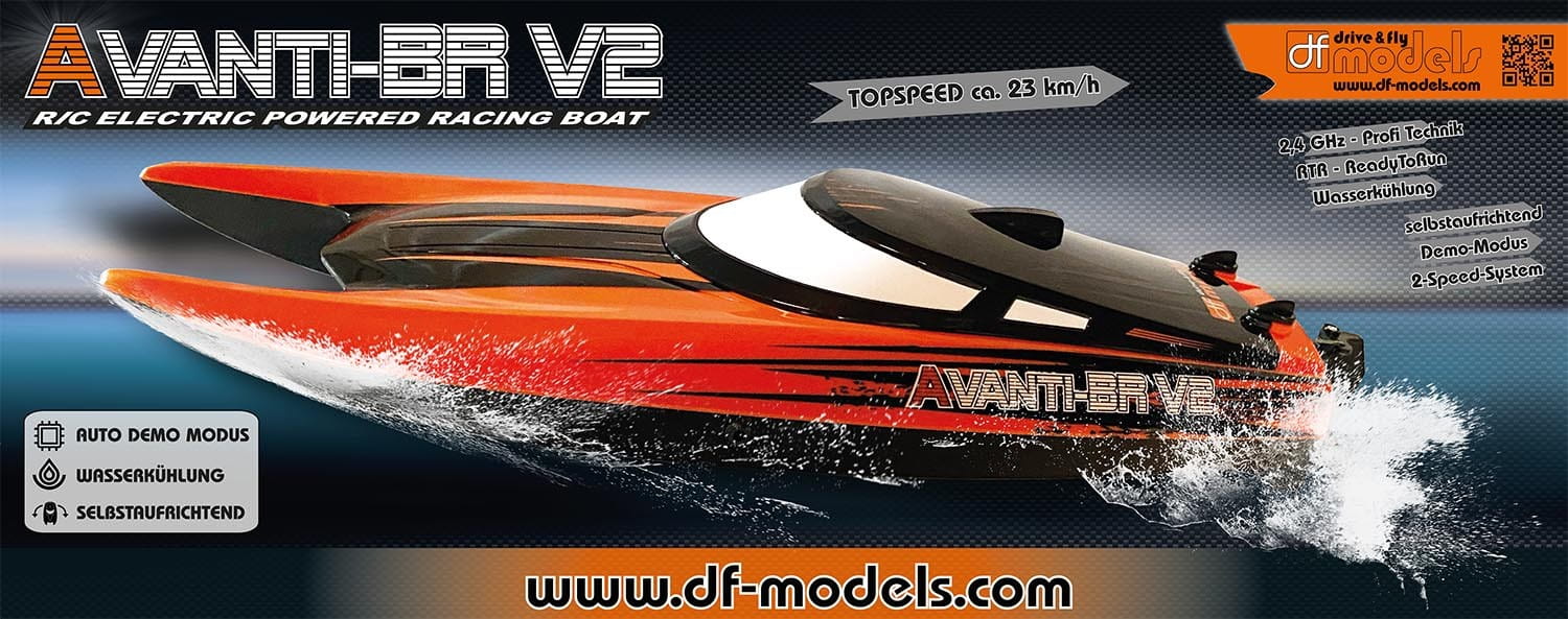 DF Models RC Speed Boot AVANTI BR V2 RTR