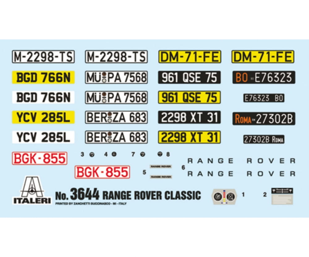 Italeri 1:24 Range Rover Classic Italeri 1:24 Range Rover Classic
