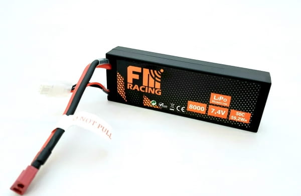FM Racing LiPo Akku 2S 8000mAh 50C Hardcase