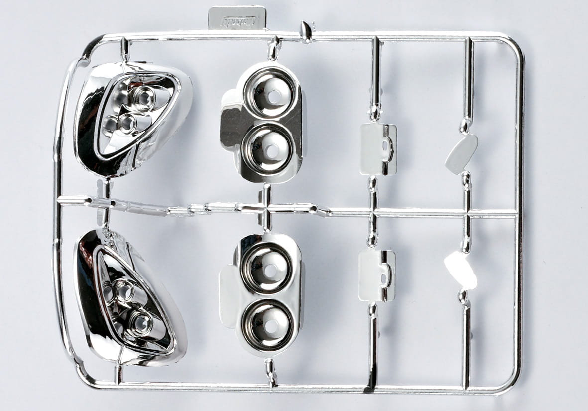 Killerbody Corvette GT2_ Chrome Anbauteile _Spiegel_ etc._ - RC-Zubehoer