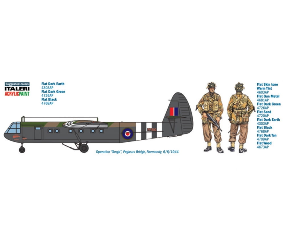 Italeri 1:72 AS.51 HORSA Mk.I/II&Brit.Fallschirm