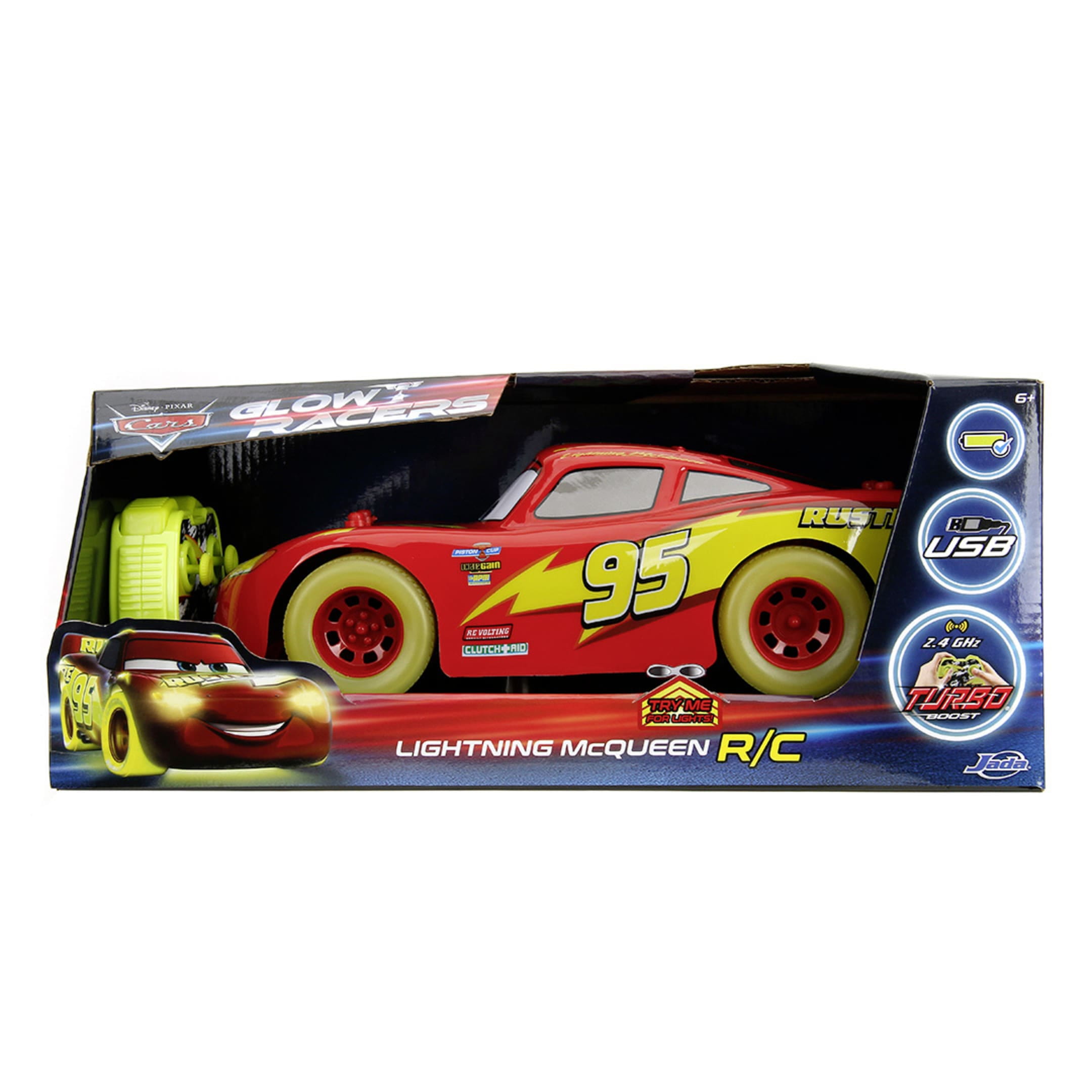 Jada Toys RC Lightning McQueen Glow Racers 1_14 mit Licht