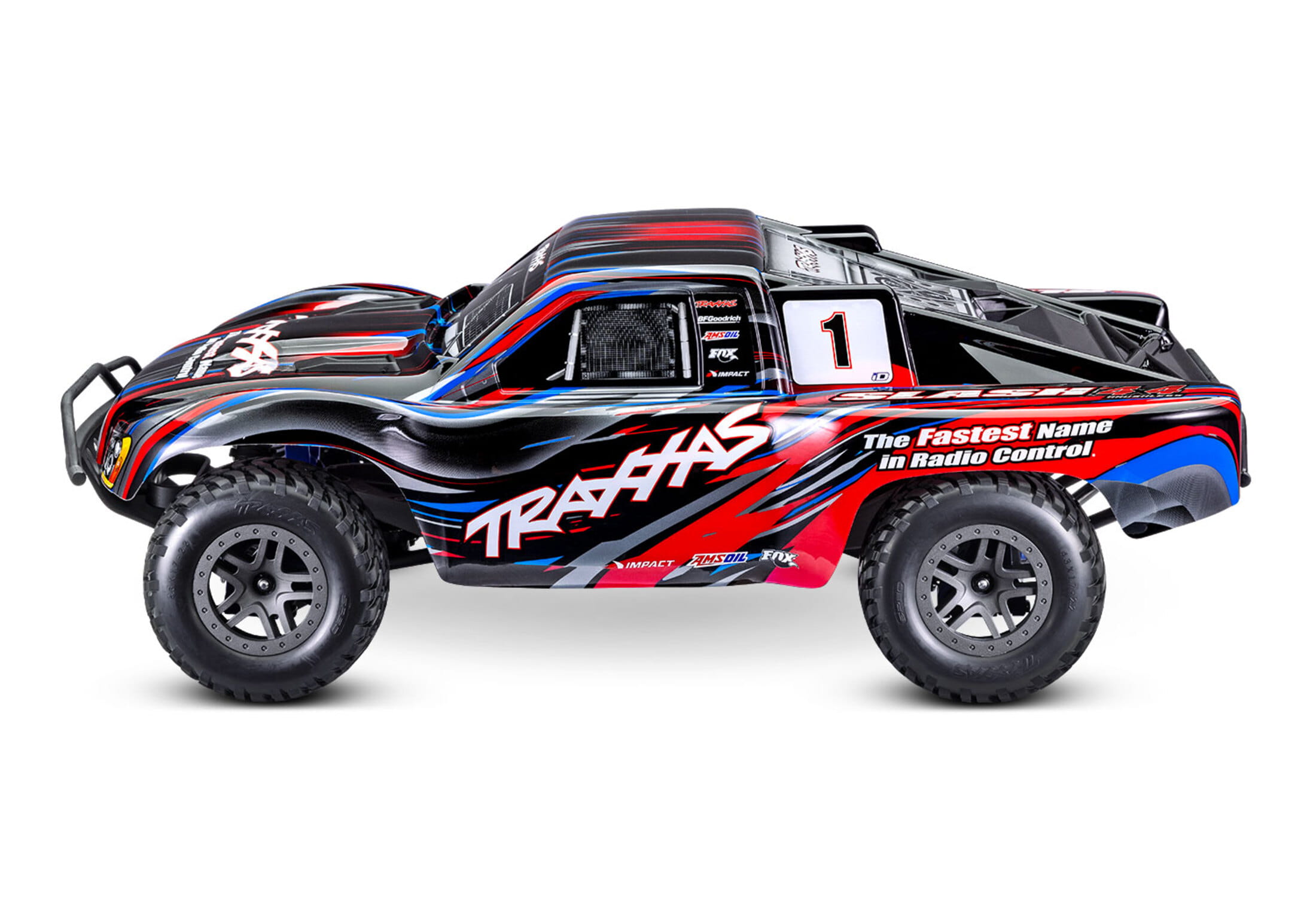 Traxxas RC Slash 4x4 Brushless 2S Short Course RTR Rot 1:10