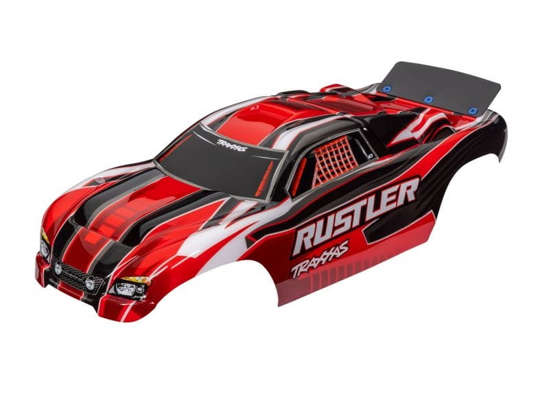 Traxxas Karosserie Rustler (passt auch Rustler VXL) rot, kpl. lackiert