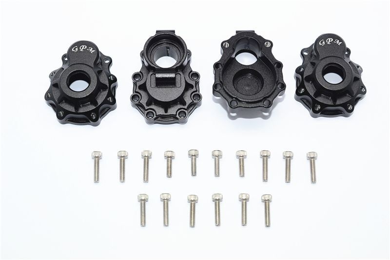 GPM Alu Radtraegergehaeuse hinten schwarz _2 Stk._ fuer Traxxas TRX4 _ 6 - RC-Zubehoer