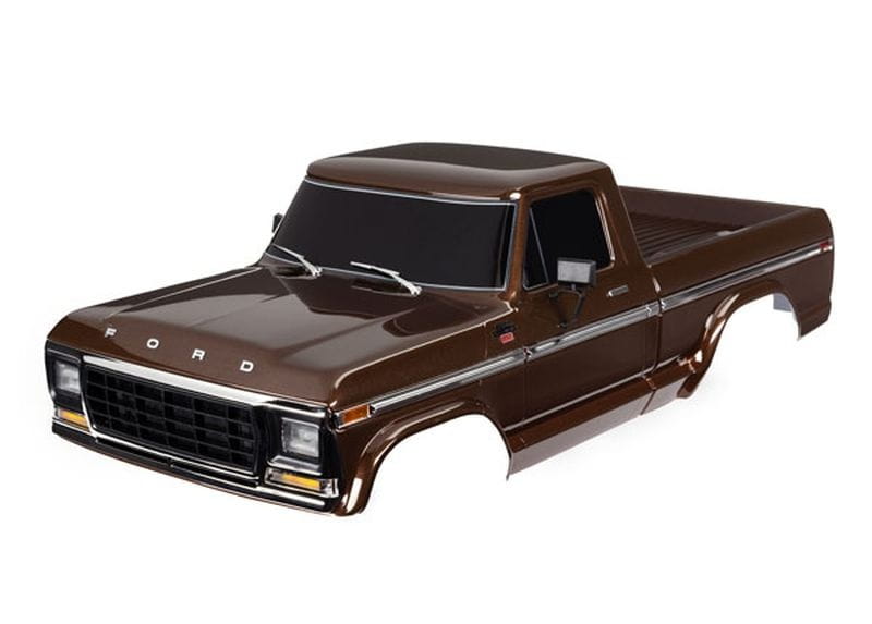 Traxxas Karosserie 1979 Ford F-150 braun mit Anbauteilen - RC-Zubehoer