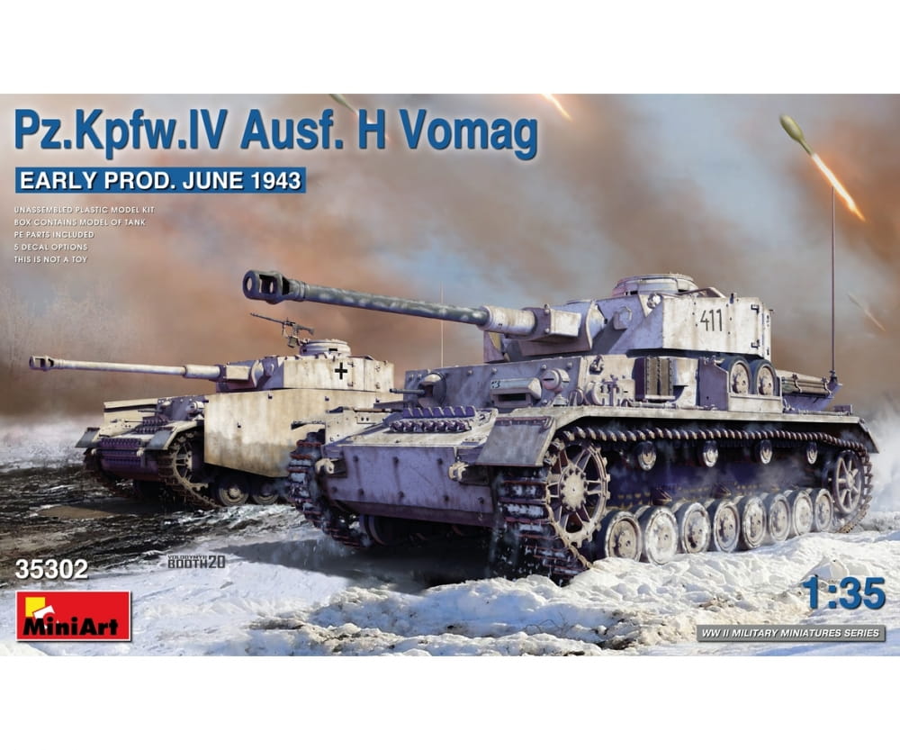 Plastikmodellbau von Miniart 1-35 dt pz kpfw iv ausf h v fruehe