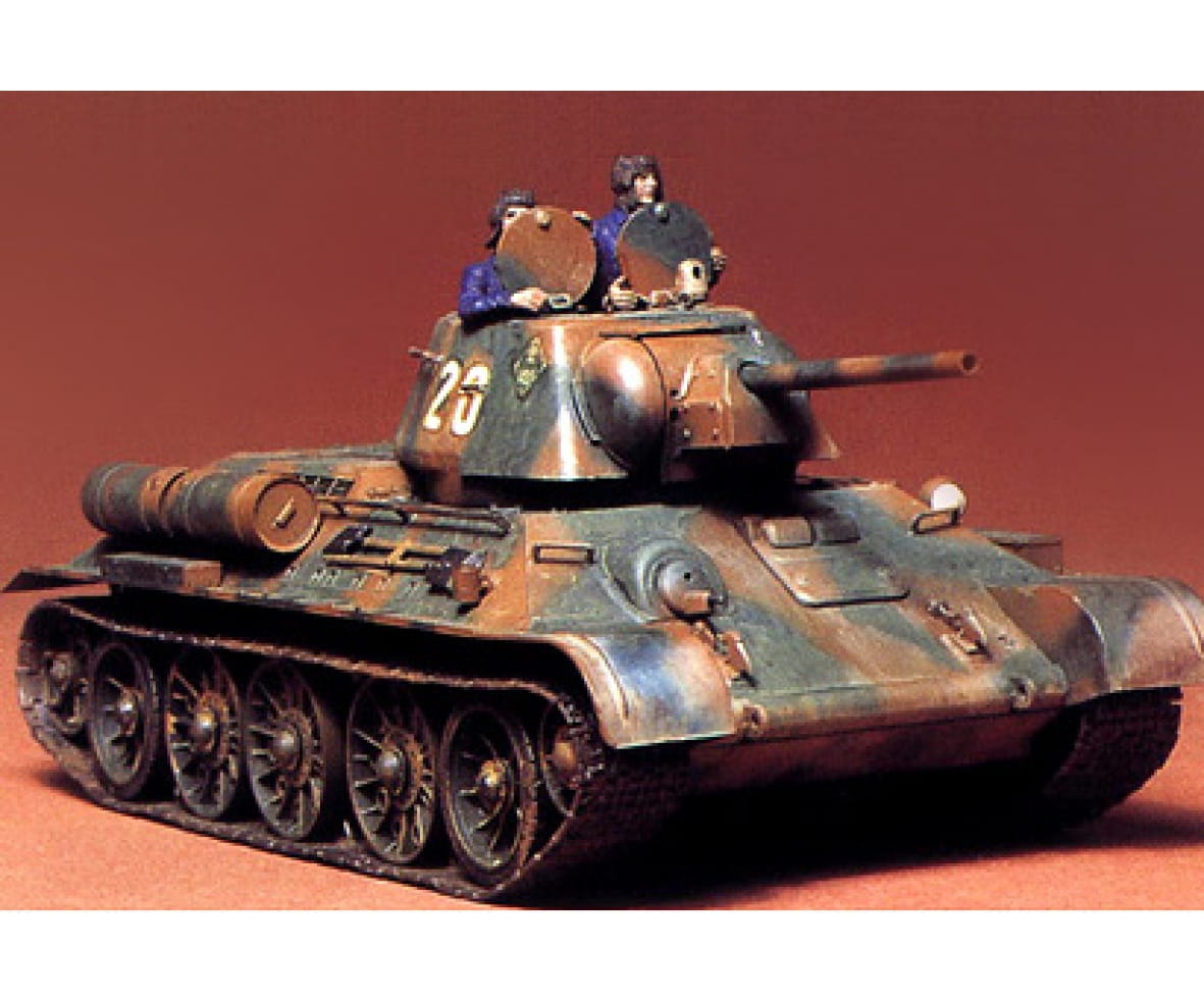 Tamiya Russischer Kampf Panzer T-34 /76 1942/43 1:35 Plastik Modellbau Militär Bausatz