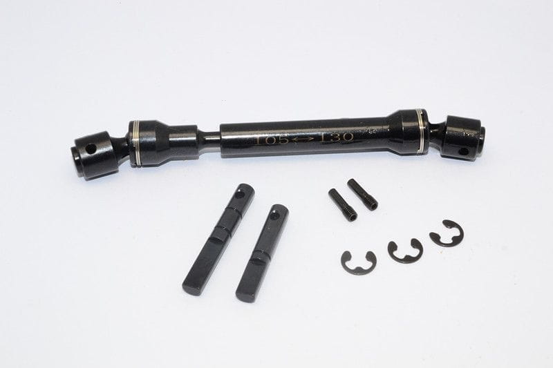 GPM Stahl Mittelkardanwelle _105mm-130mm_ schwarz fuer Tamiya CC01 - RC-Zubehoer