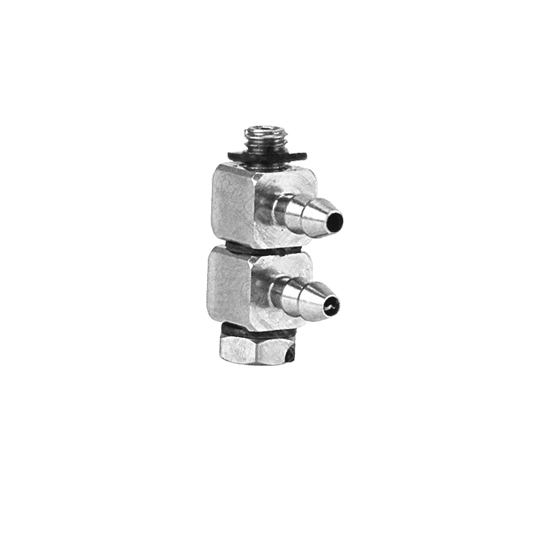 Lesu Hydraulik Doppel-Nippel Winkel M3 fuer 3_2mm Schlauch - RC-Zubehoer