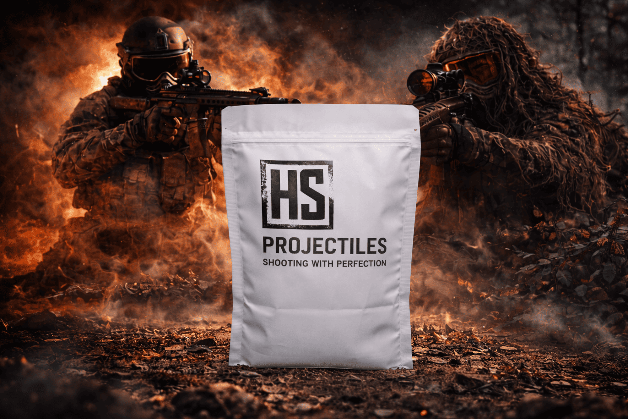 HS Projectiles Trainingsprojektile Paintball 50 Stueck Schwarz Pink MagFed