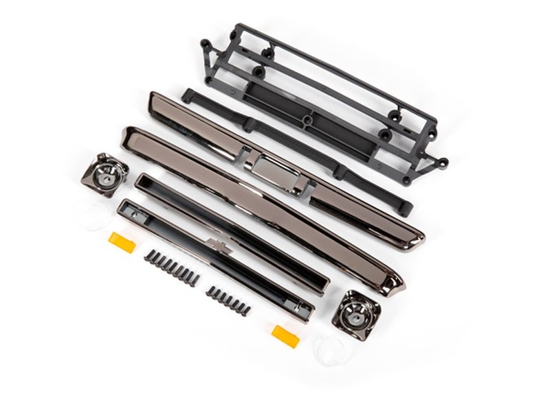 Traxxas Karosserie Anbauteile Chevrolet C10 Schrarz Chrom