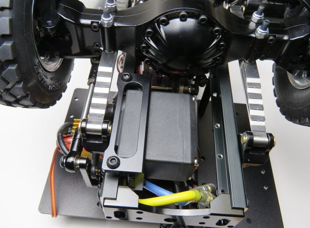 Lesu Servohalter fuer Lenkservo Alu schwarz - RC-Zubehoer