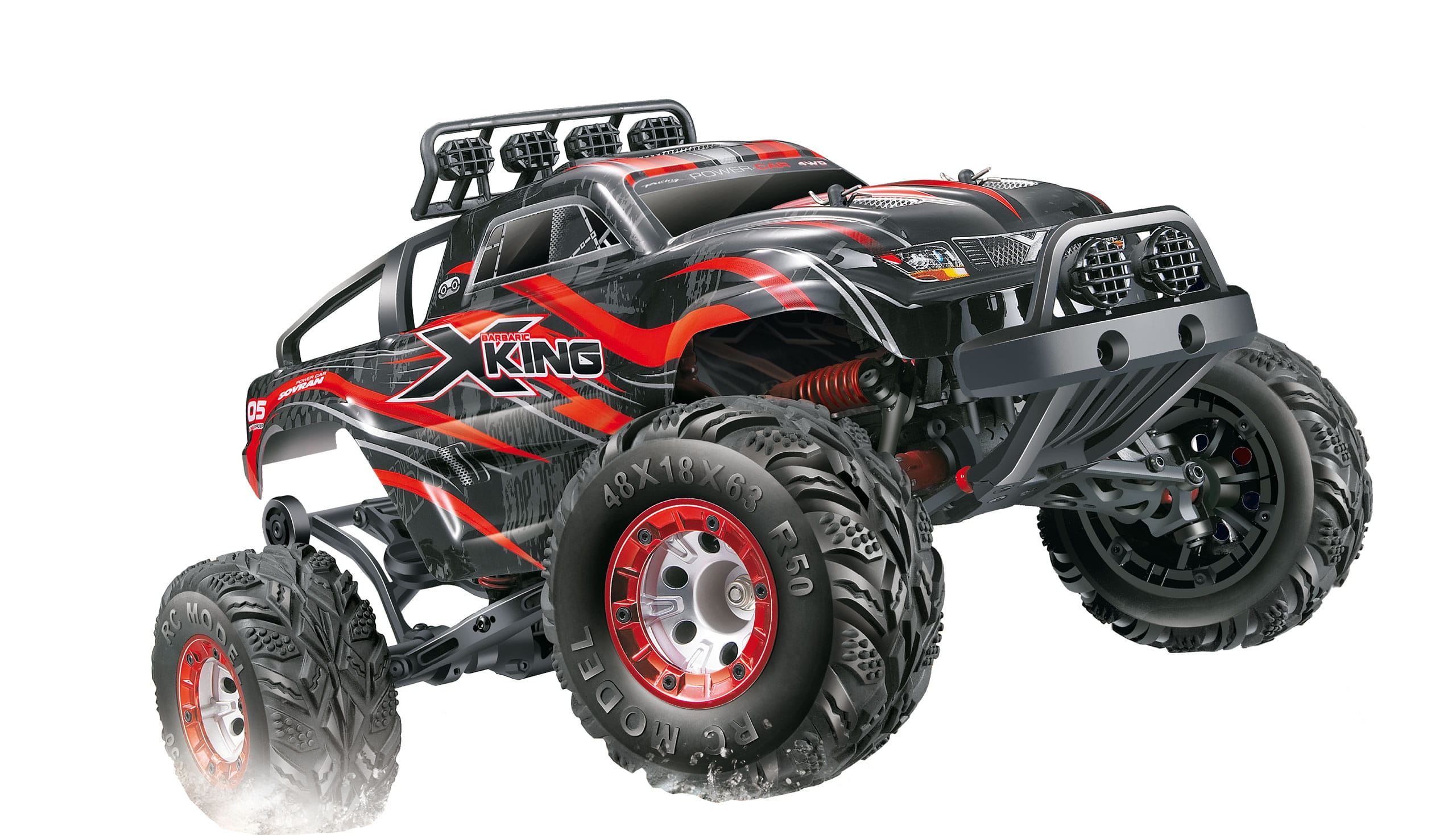 Amewi 1:12 Elektro X-King 4WD Monstertruck 2,4Ghz RTR