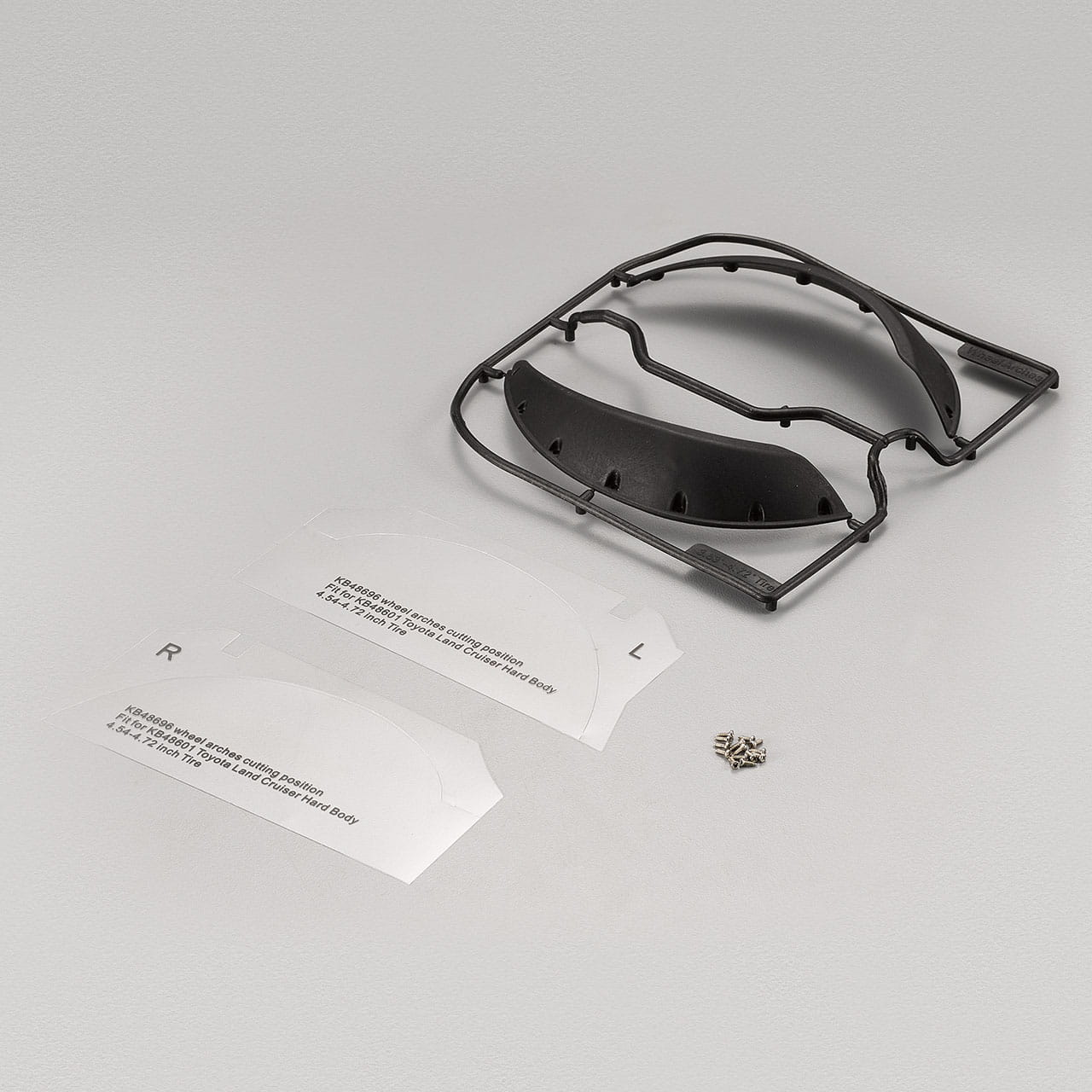 Killerbody Kotfluegelverbreiterung vorne fuer Reifen  4_53_4.72_ LC70 - RC-Zubehoer