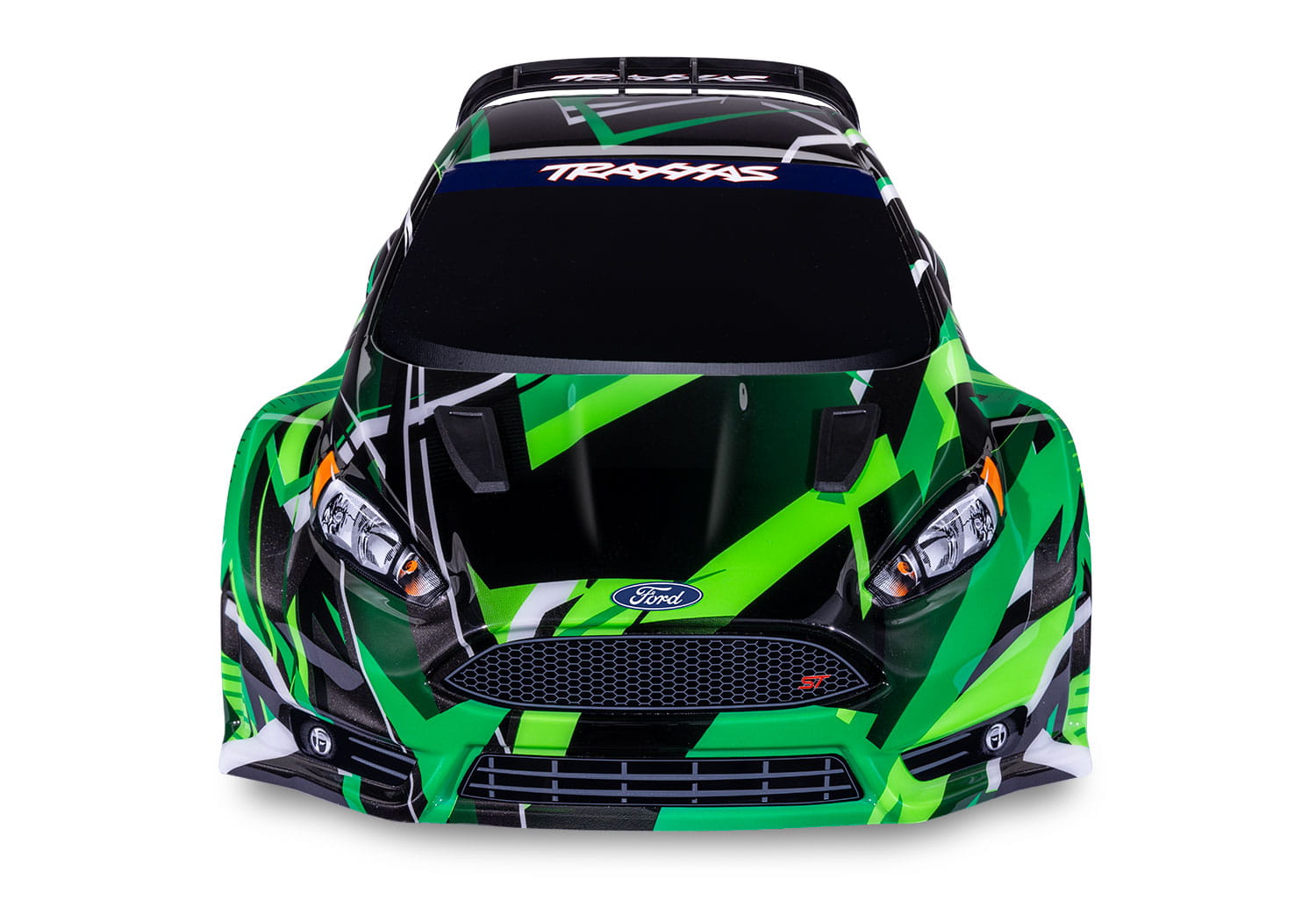 Traxxas Ford Fiesta ST Rally VXL Brushless RC Auto Gruen