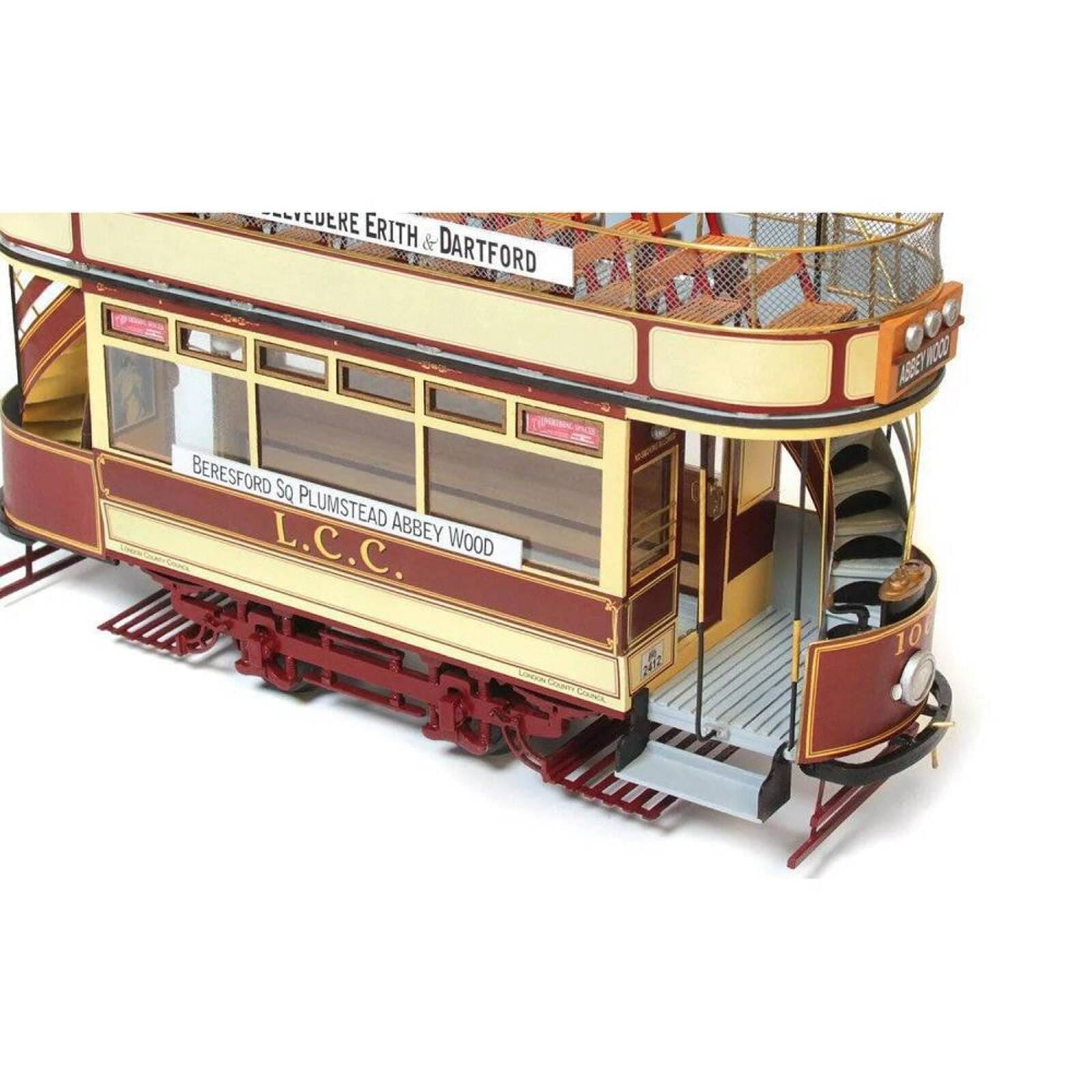 OcCre London Strassenbahn Standmodellbausatz 1_24 aus Holz_