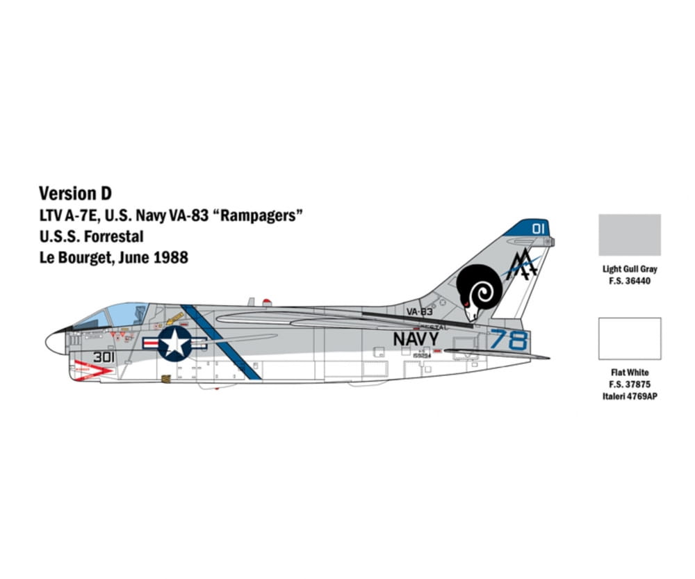 Italeri 1:48 A-7E Corsair II