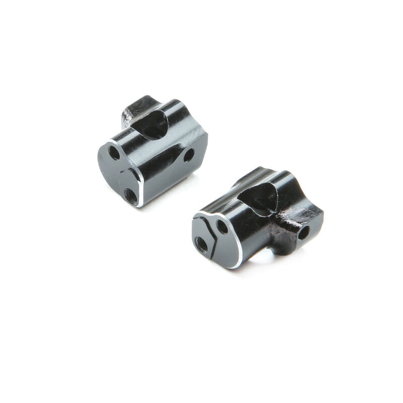 Losi Caster Block, 0 Degree, L/R, Aluminum: Mini-T 2.0