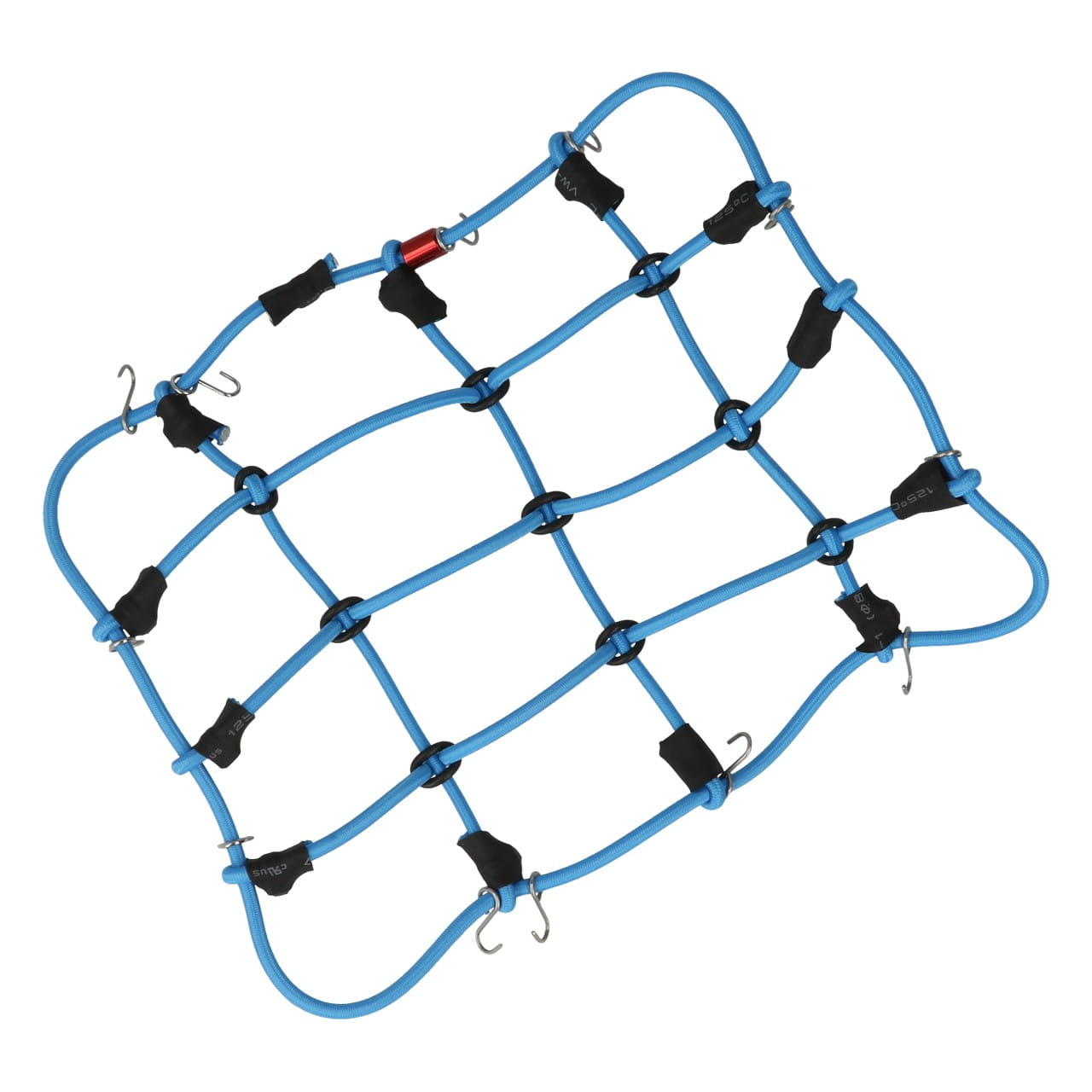 Robitronic Gepäcknetz mit Haken Blau (150mm x 120mm)