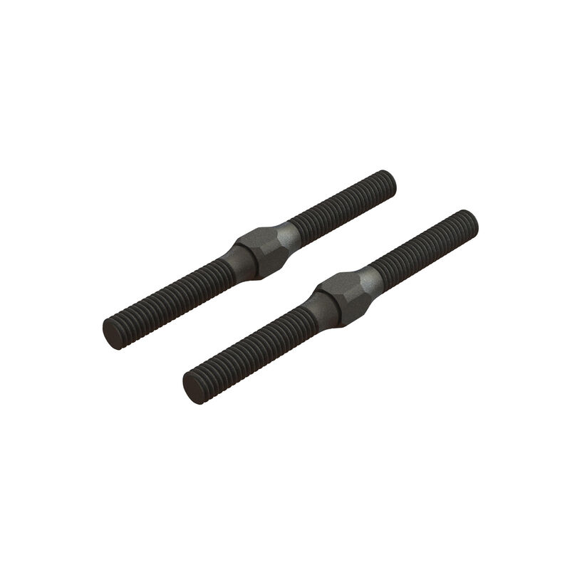 Arrma Steel Turnbuckle M4x48mm Black _2_ - RC-Zubehoer