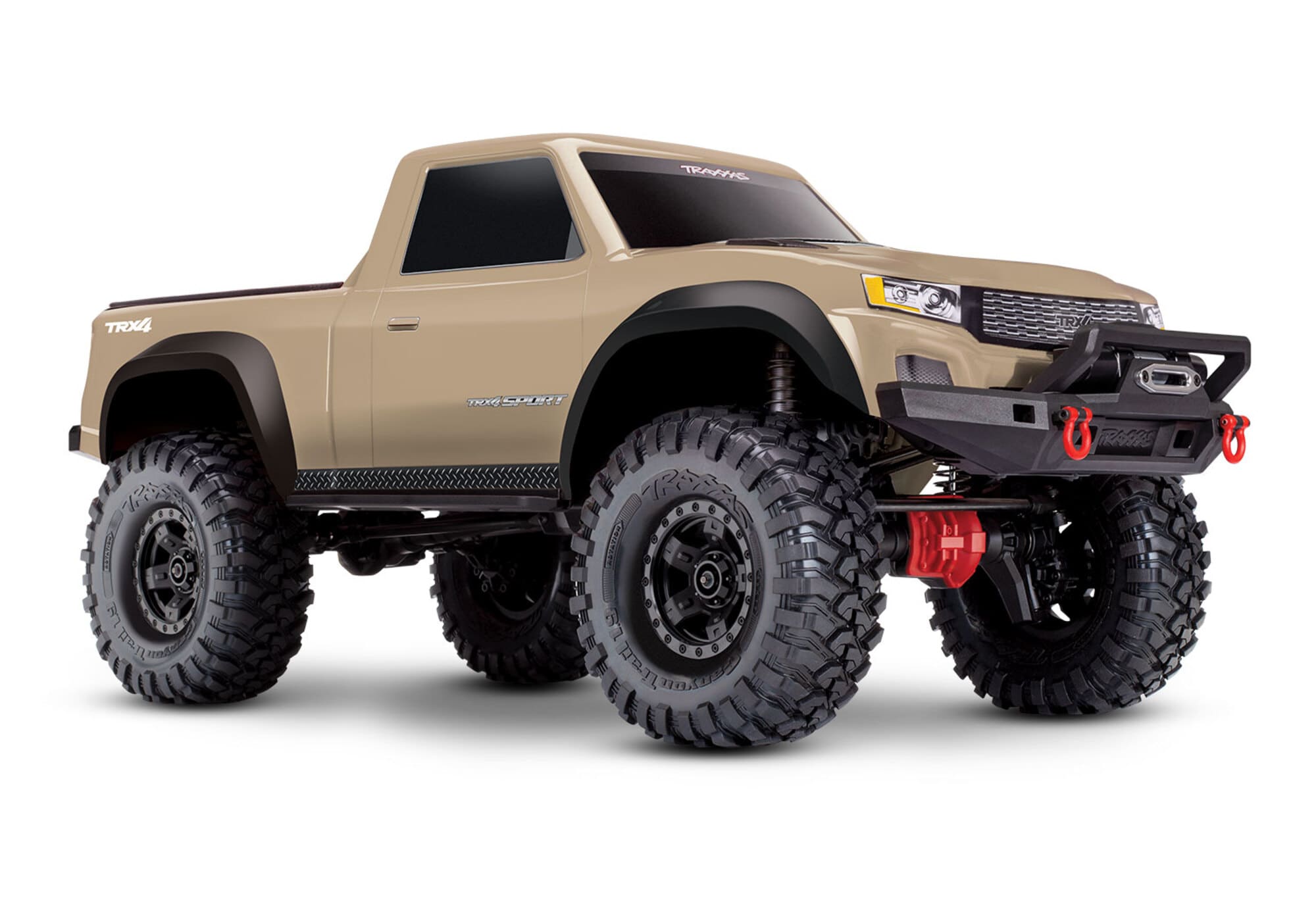 TRAXXAS TRX-4 Sport 4x4 Crawler 1_10 Tan RTR mit Portalachsen und Aluminium Stossdaempfern