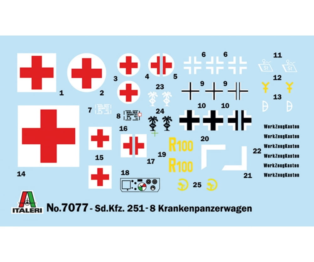 Italeri 1_72 Sd_Kfz. 251_8 Ambulance Modellbausatz_