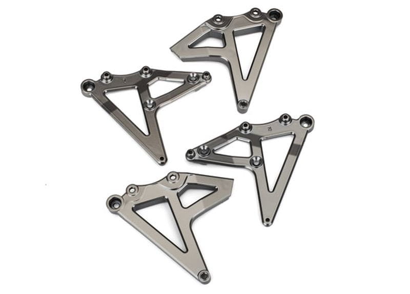 Traxxas Shock-Halter hinten l-r _satin schwarz chrome-plated_ - RC-Zubehoer