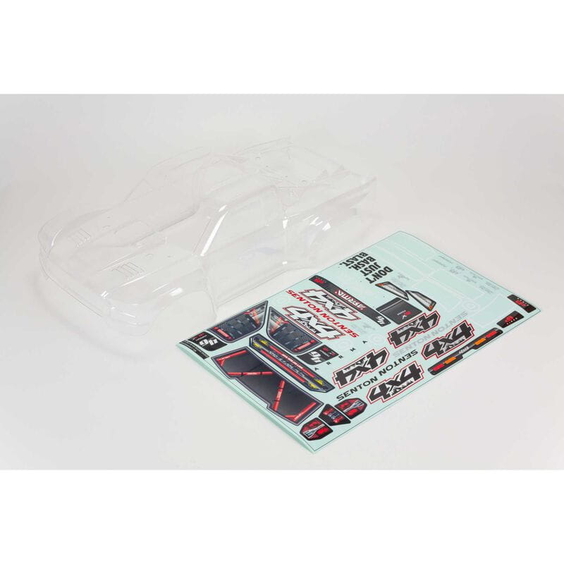 Arrma Senton 4X4 Clear Body w_Decals And Window Masks - RC-Zubehoer