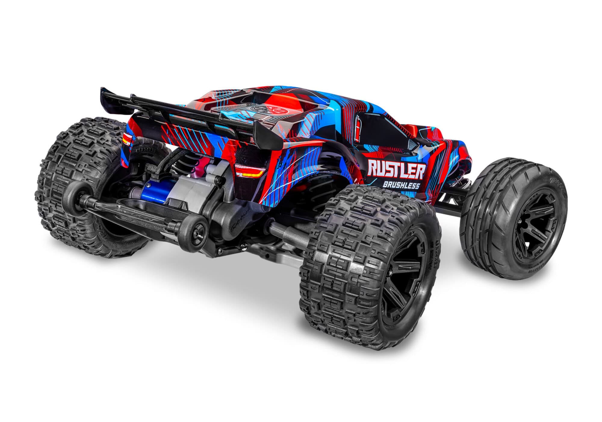 Traxxas Rustler 2WD VX3 Brushless RTR Stadium Truck Rot