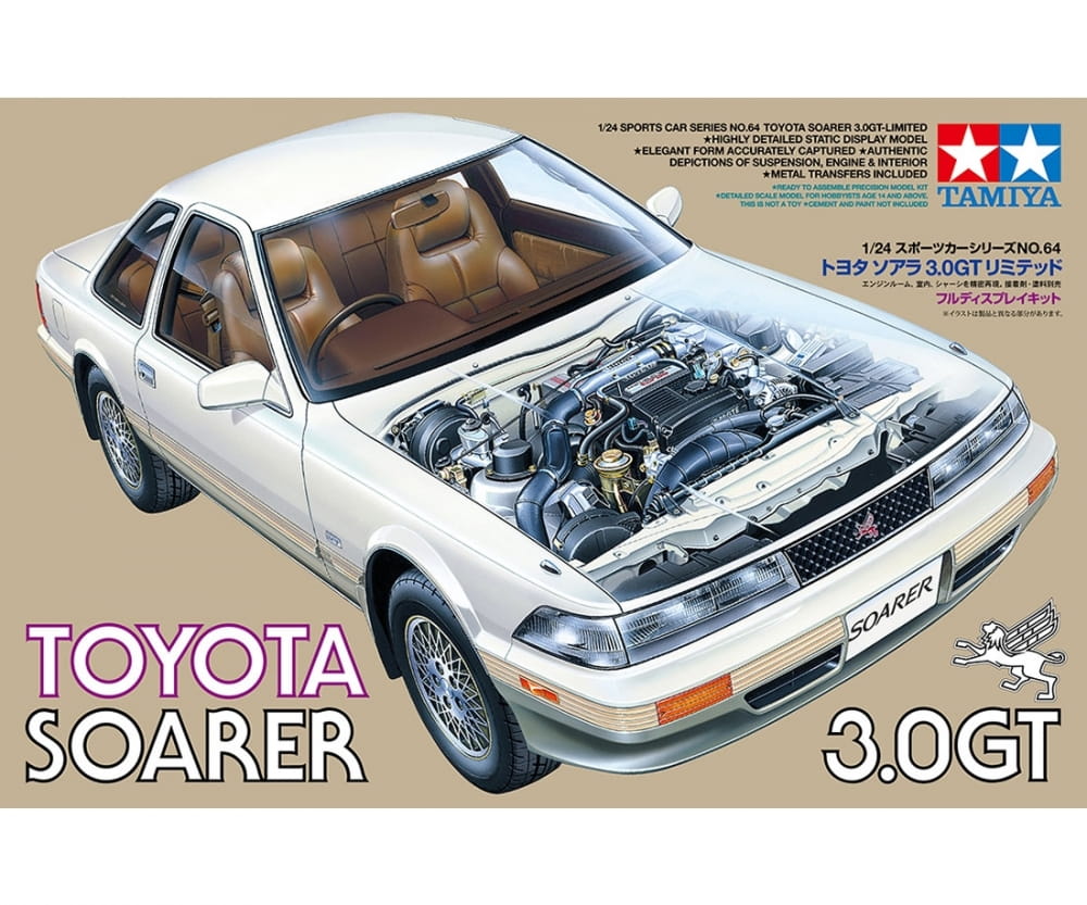 Tamiya 1:24 Toyota Soarer 3.0 GT Plastik Modellbau