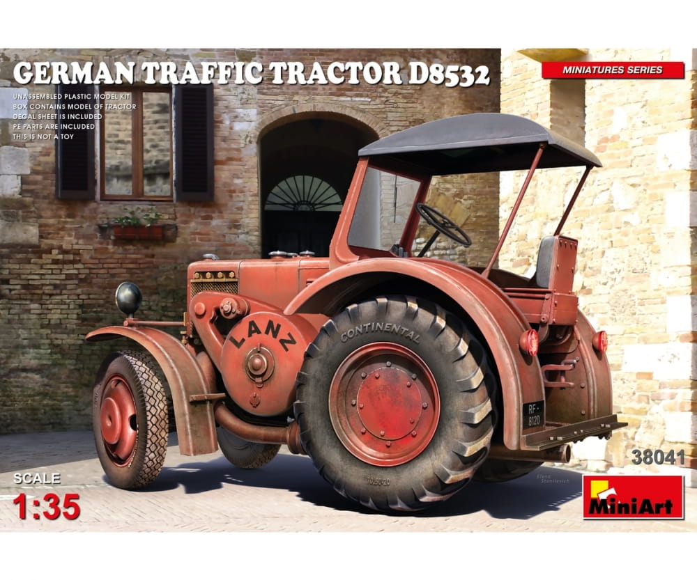 MiniArt 1:35 Dt. Traktor/Zugmaschine D8532" Plastik Modellbau