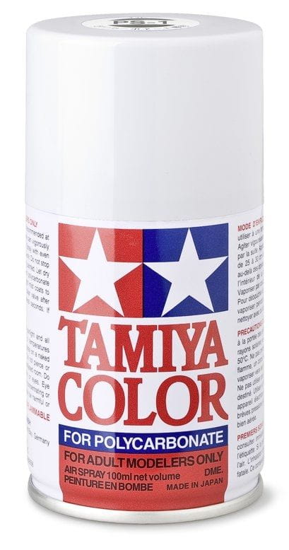 Tamiya PS-1 WEIß 100ml Sprühfarbe für Polycarbonat ( Lexanfarbe )