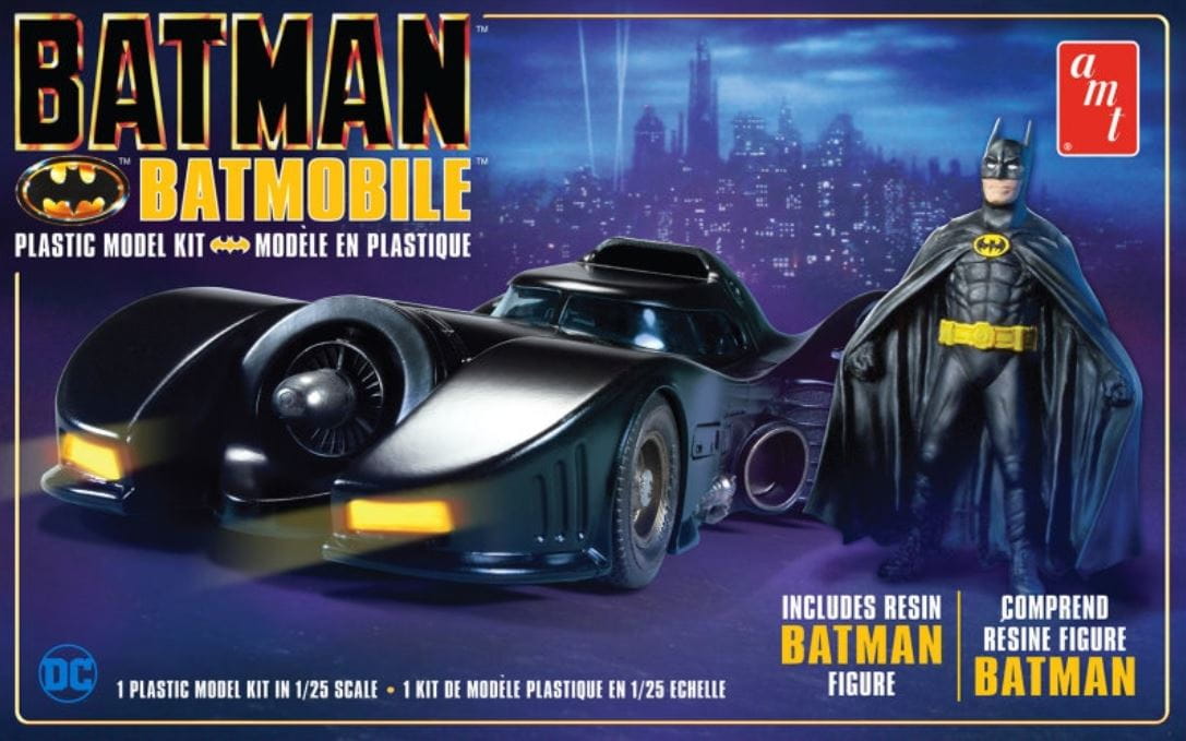 AMT Batmobile Batman Returns 1989 mit Figur 1:25 Bausatz Kit