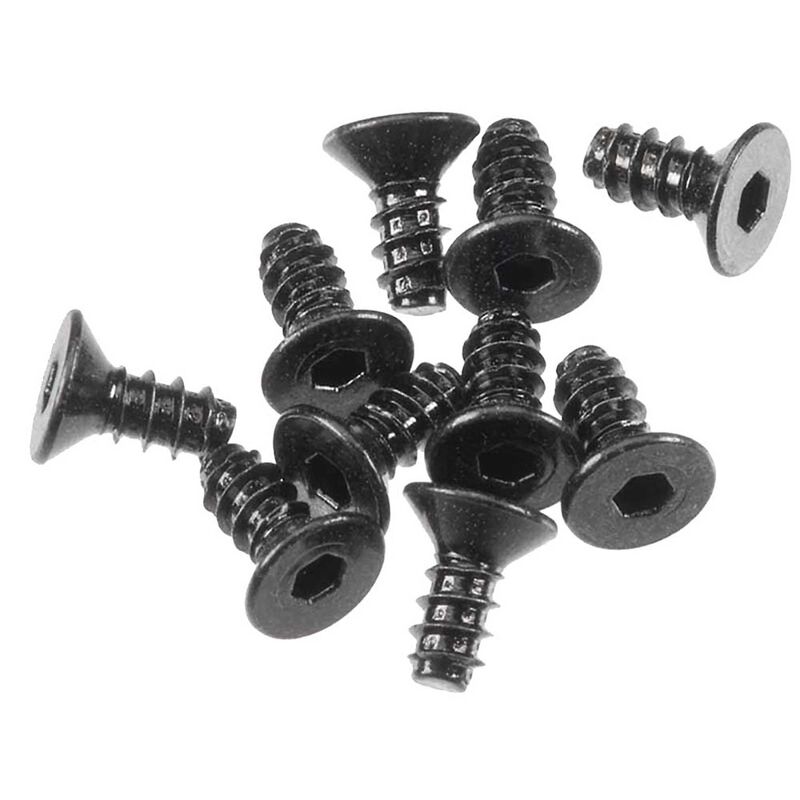 Axial AXA0412 HexScktTapping Flat Hd M2.6x6mm Black (10)