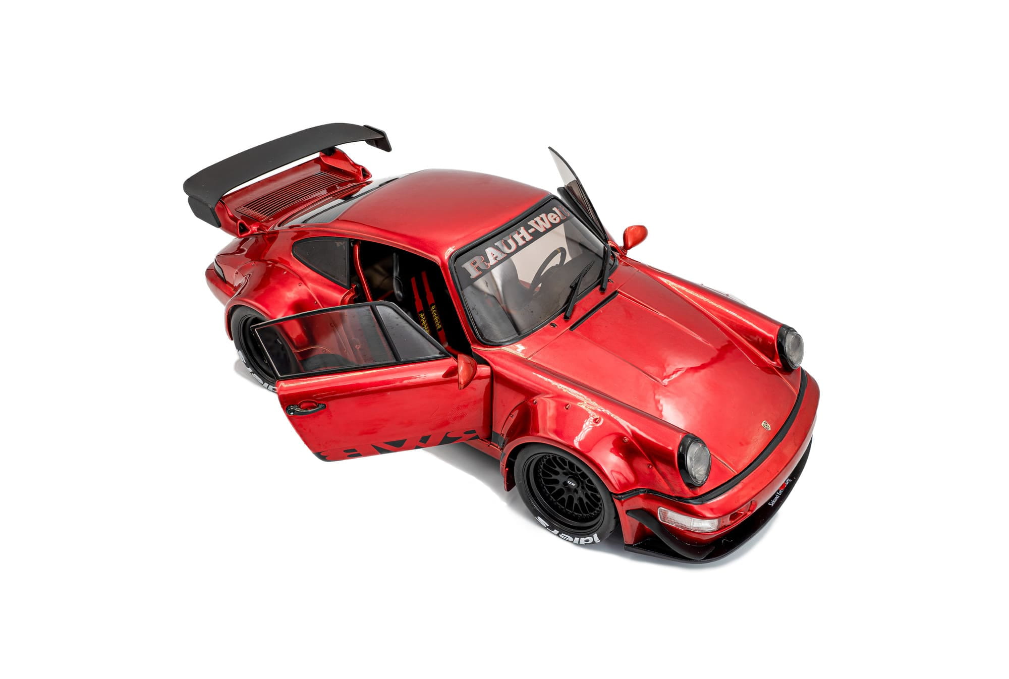 Solido RWB 964 Taikano Kaishin Rot Standmodellauto im Massstab 1_18