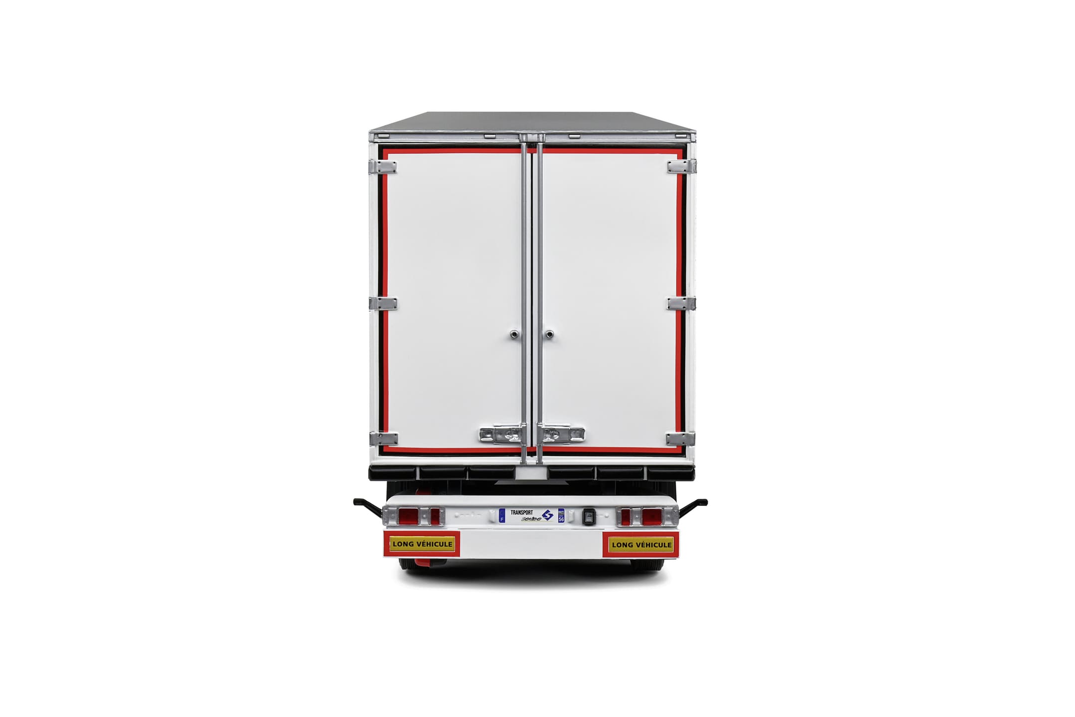 Solido 1_24 Kuehltrailer in weiss - Die-cast Modell mit detaillierten Oeffnenden Tueren