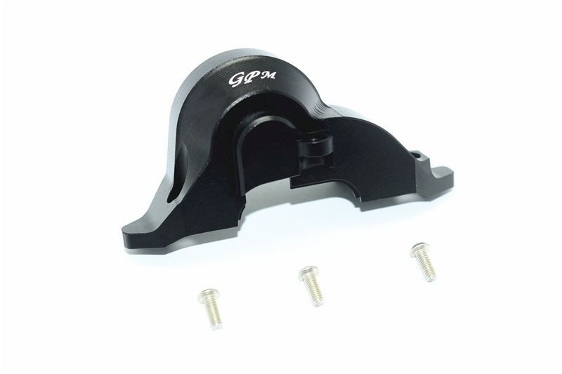 GPM Alu Hauptzahnradabdeckung oben schwarz fuer Traxxas TRX4 _ 6 - RC-Zubehoer