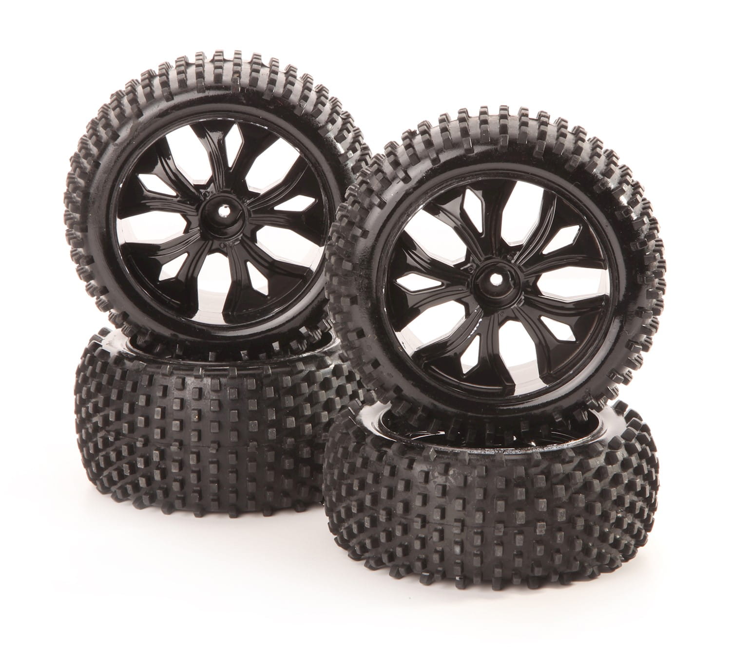 Drive & Fly Models Radsatz mit Kunststofffelgen schwarz (4)