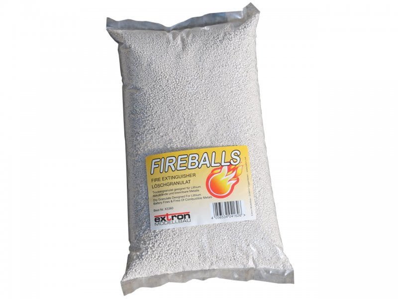 Extron FIREBALLS Brandschutz Feuerlöschgranulat für Lithium Akkus / 5 Liter
