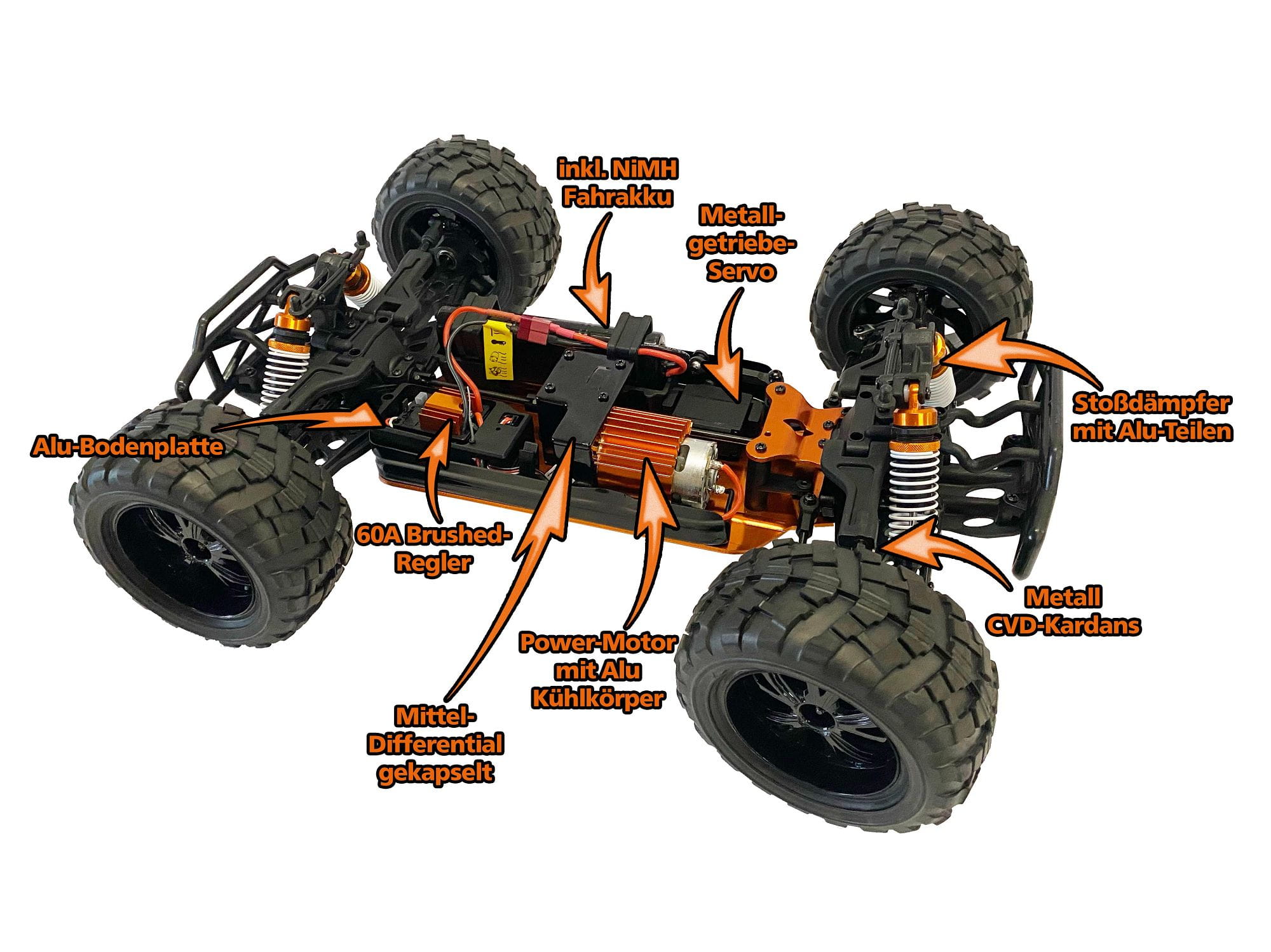 DF RC BigHammer 5.1 Competition BR Monstertruck RTR