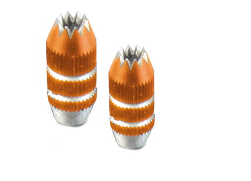 Multiplex Knüppelgriffe Alu kurz orange universal(Paar)