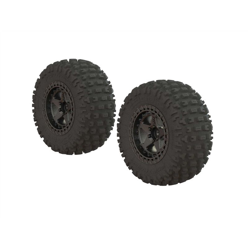 Arrma Dboots 'Fortress SC' Tire Set Glued Gun Metal _2_ - RC-Zubehoer