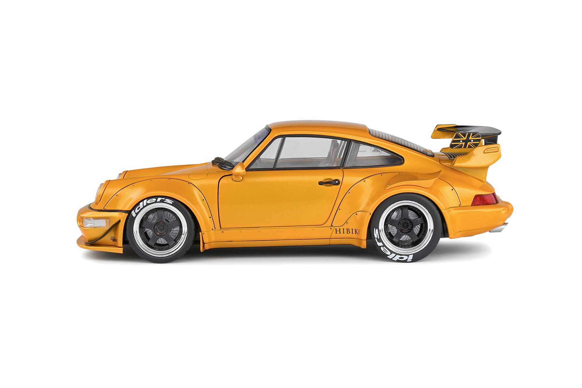 Solido RWB 964 Hibiki Orange Standmodellauto im Massstab 1_18