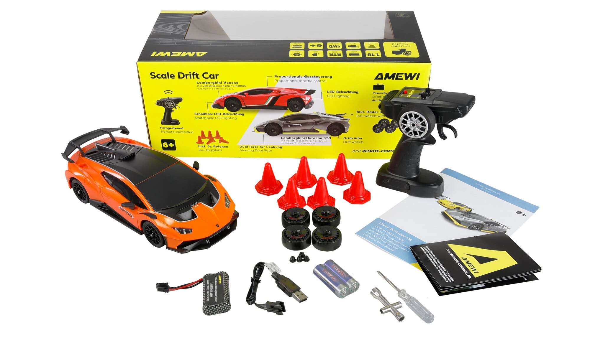 Amewi Lamborghini Huracan STO Drift Car 1_18 RTR orange RC Fahrzeug - Art_-Nr. 21119