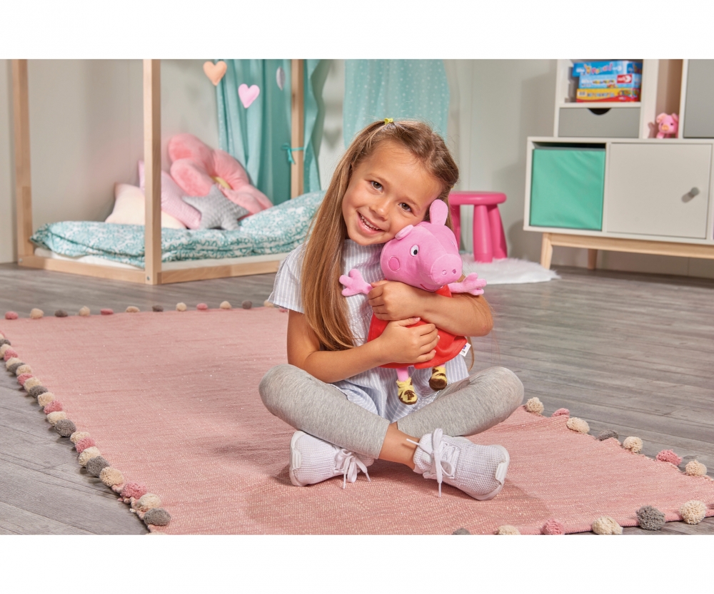 Simba Peppa Pig Plüsch Peppa mit Sound, 22cm